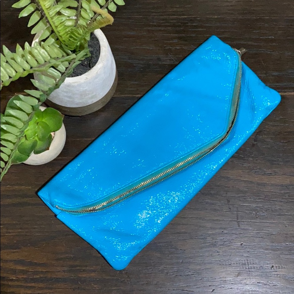 Patent Leather Hobo Wallet/Clutch